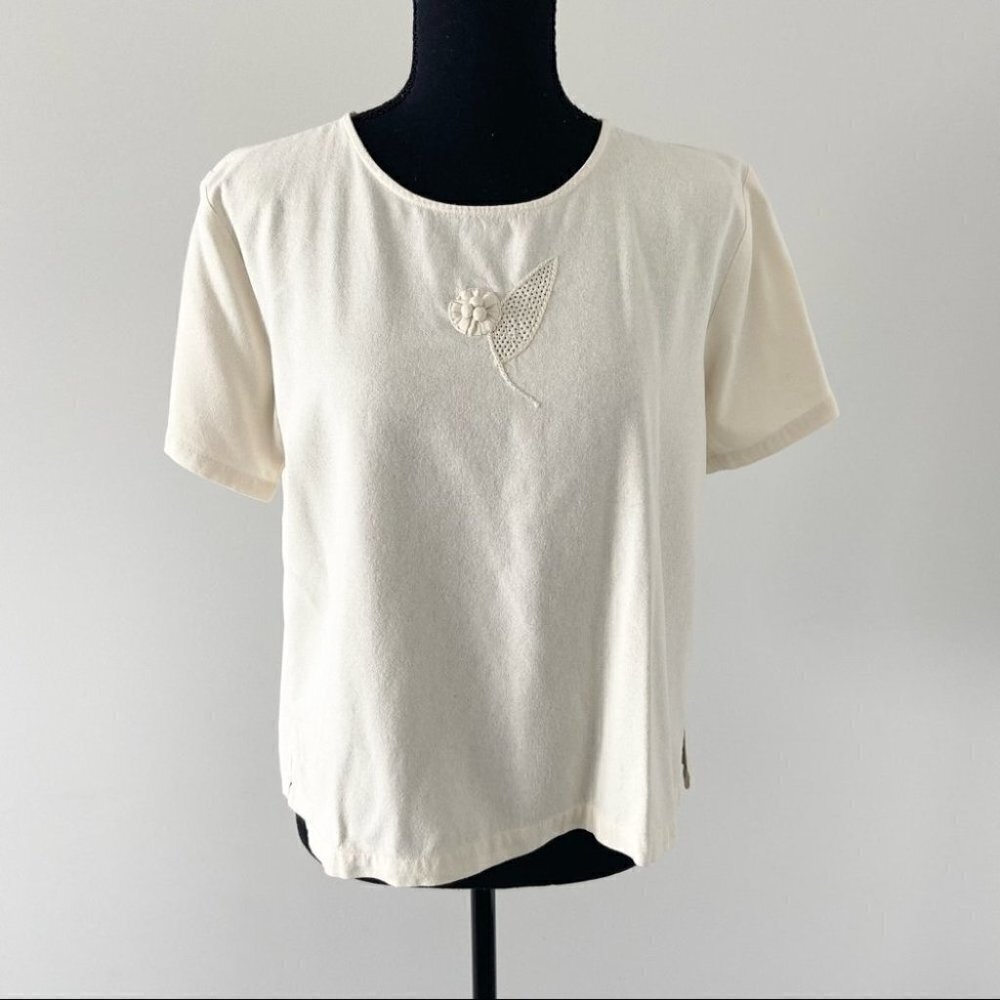 Vintage Great Cavalier by St. Paul Pure Silk Cropped Top